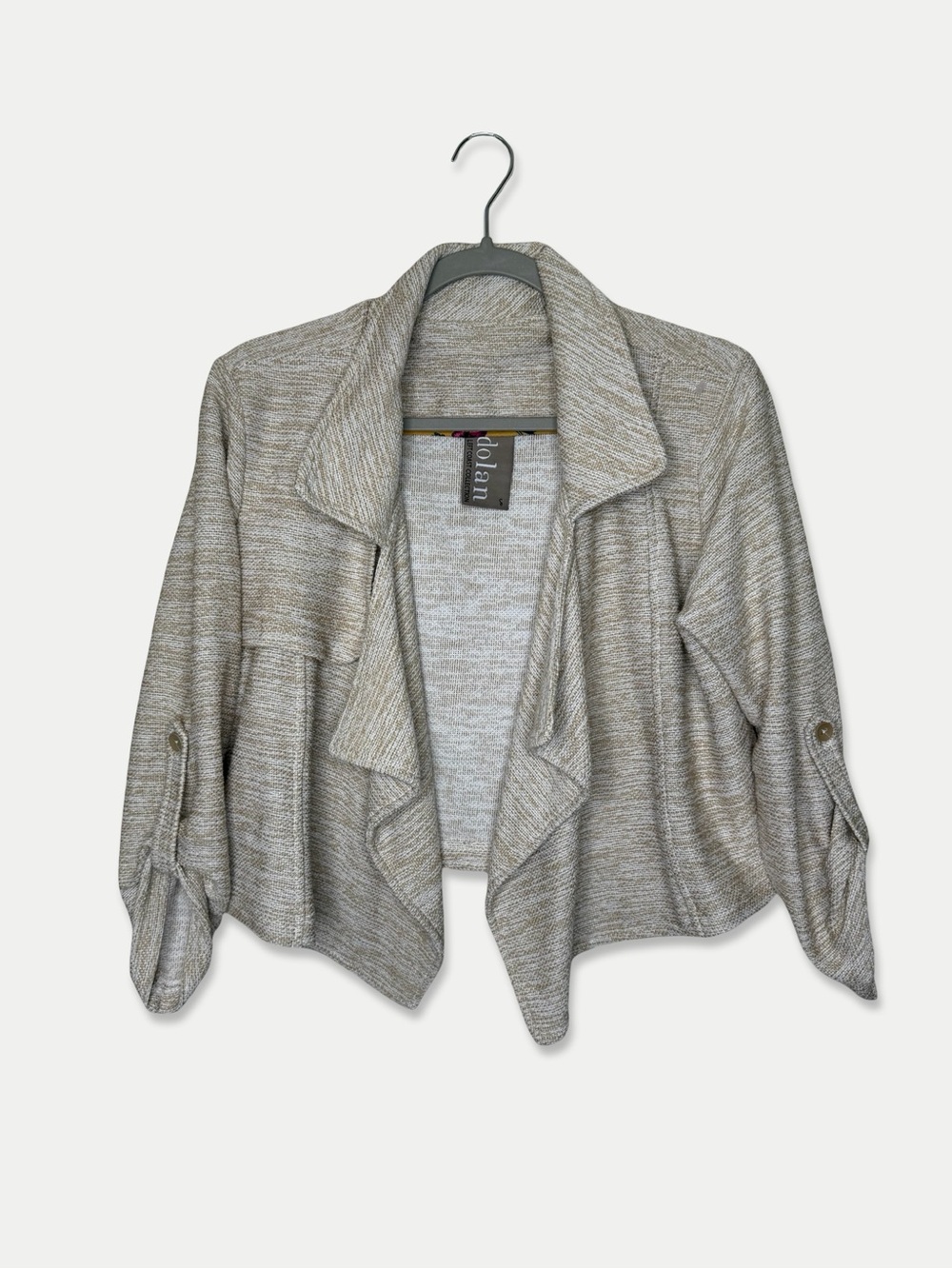 DOLAN Jacket Size S Tan Beige Cropped GUC